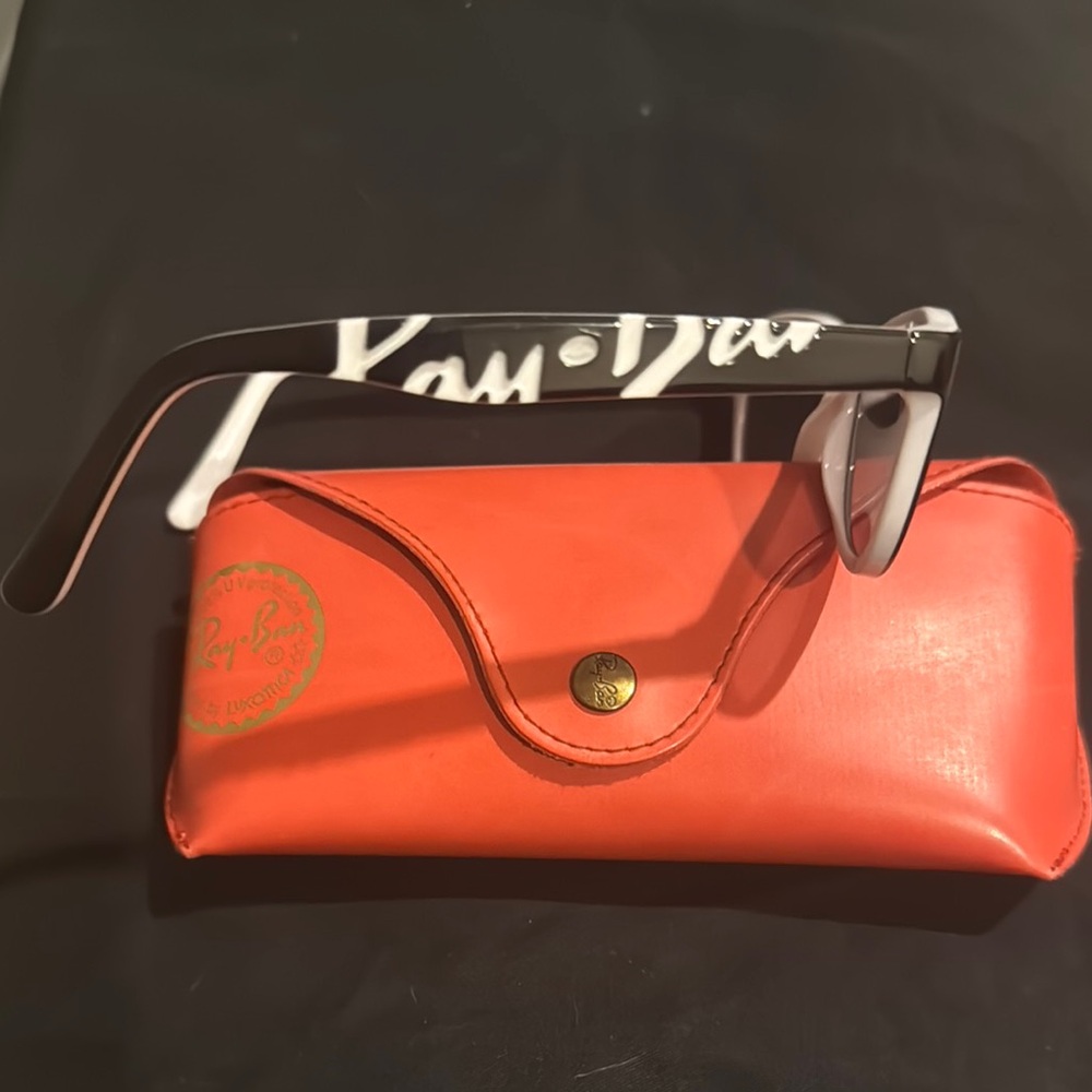 Ray-Ban Kids Black Sunglasses with Red Case - Picture 2 of 8